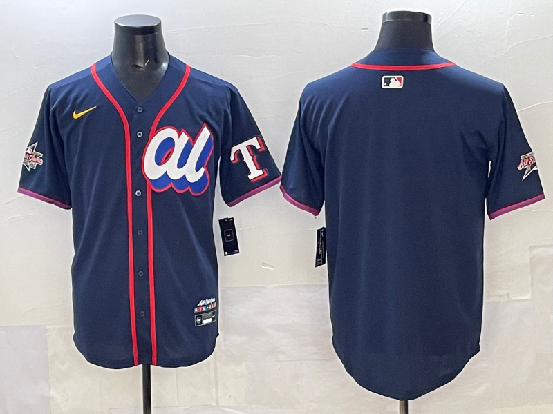Men 2025 Texas Rangers blank blue Nike MLB All Star jersey->youth mlb jersey->Youth Jersey